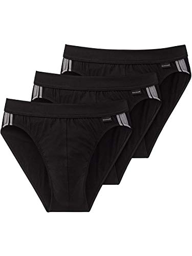 Preisvergleich Produktbild Herren Slip 3er Pack mit Softbund und Streifen, Gr. 8 (XX-Large), Schwarz (000 Schwarz)