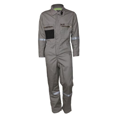 Image of MCR Safety - Flame Resistant Coverall Gray Long Sleeve Coverall (SBC201138)
