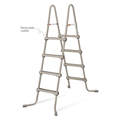 Funsicle 24ft x 12ft x 52in Oasis Designer Rectangle Lap Pool, Brown Basketweave