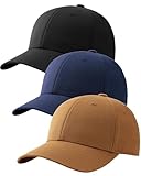 FURTALK Mens Structured Baseball Cap Adjustable Washed Cotton Golf Dad Hat Plain Classic Hats for Men