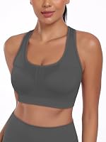 MIRITY Sport BH Damen Fitness Racerback Nahtlos Starker Halt 3er Pack – Ansicht 5