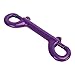 Airshi Double Ended Snap Hook, Wide Application Easy to Open 4.5in Double Snap 316 Stainless Steel for Home (Purple)