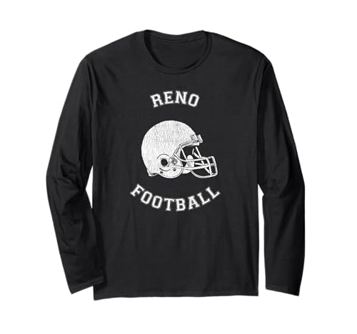 Reno Football Distressed 1980's Retro P.E.Dept Style Long Sleeve T-Shirt