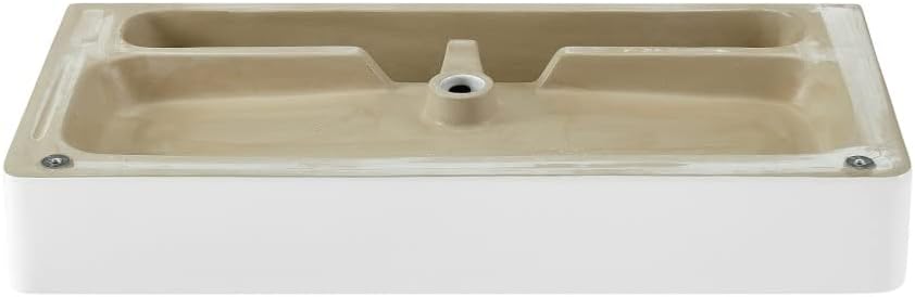 Swiss Madison Well Made Forever SM-CS763 Carre 36" Ceramic Console Sink In Matte Black Basin