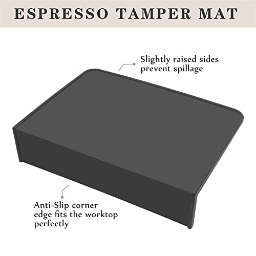 Ezebesta Thick Coffee Tamper Mat Silicone Tamp Station Espresso Tamping Mat Barista Portafilter Coffee Machines Accessory #TOP3