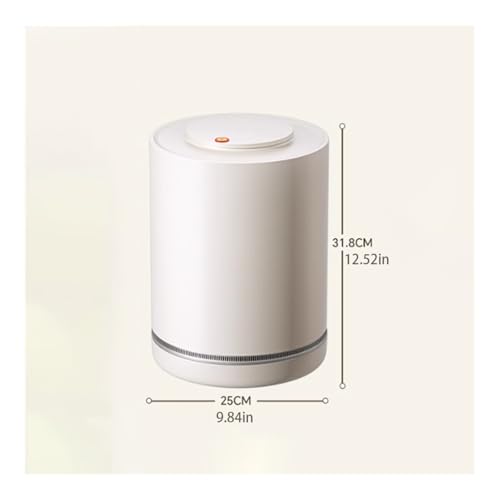 Caneca de basura redonda con tapa para hogar miniatura 2