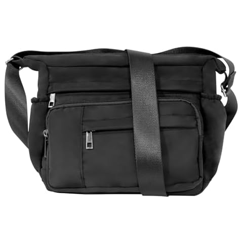 HORAVA Crossbody Bags for Women, Roomy Multiple Pockets Cross Body Purses, Waterproof Shoulder Handbags with Wide Adjustable Strap,Ladies Messenger Bag Satchel, Gifts for Women (S,Black) Cover
