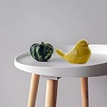Ceramic Birds, Porcelain Bird Figurine Statue, Animals Figurines Ornaments, Mini Bird Home Decoration, Statues Decor for Garden Living Room Bedroom Office, Wedding Decor (Yellow) - Image 5