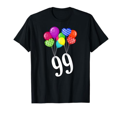 Colorgangster 99 Luftballons T-Shirt Schwarz S Klassische Passform Halbarm Rundhals Einfarbig Polyester 100% Retro-Design Klassisch Erwachsener Unisex