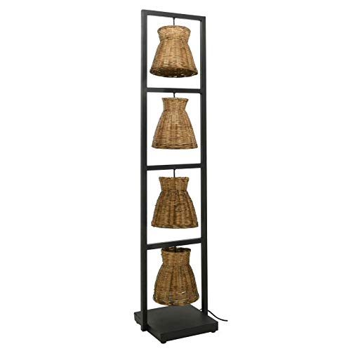 Lampadaire en bambou naturel H 133 cm AubryGaspard