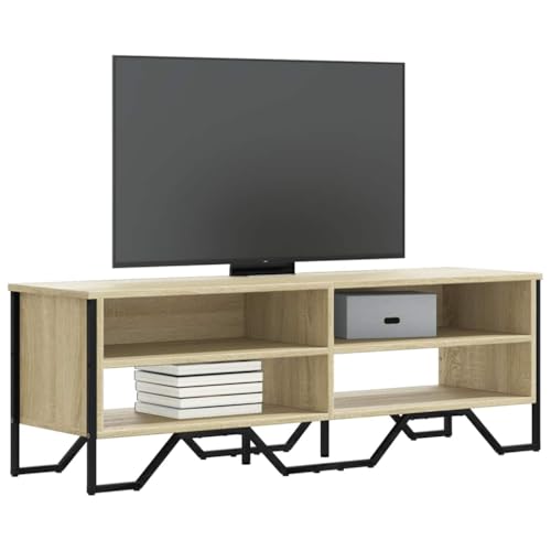 Vetnasa Mueble de TV Madera de ingeniería Roble Sonoma 122x34x41 cm Mobiliario, Muebles TV Marrón 20,25 KG