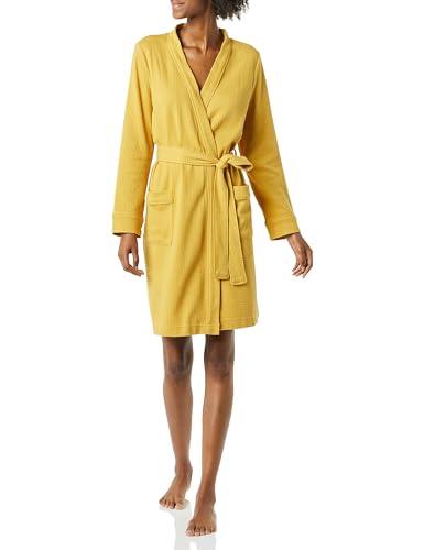 Amazon Essentials Women's Lightweight Waffle Mid-Length Robe