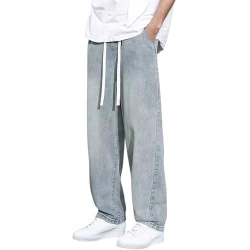 Jean Homme Coupe Ample Jambe Droite pour un Confort Total