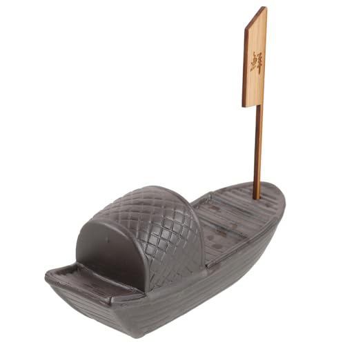 Plato decorativo en forma de mini barco para sushi miniatura 1