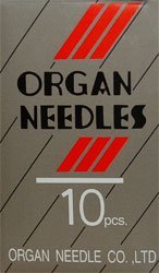 Organ Sewing Machine Regular Point Needles with Flat Shank - 15x1 - Size 11 for Fine to Medium Fabrics