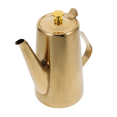 Gatuida Botella Dispensadora de Aceite Inoxidable Pico Vinagre y Aceite Cocina y Uso Doméstico Resistente Altas Manejar