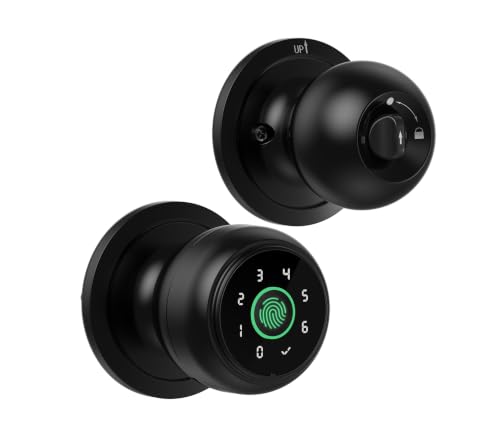 Lockin 4-in-1 Biometric Door Lock, Fingerprint Keyless Entry Indoor Knob