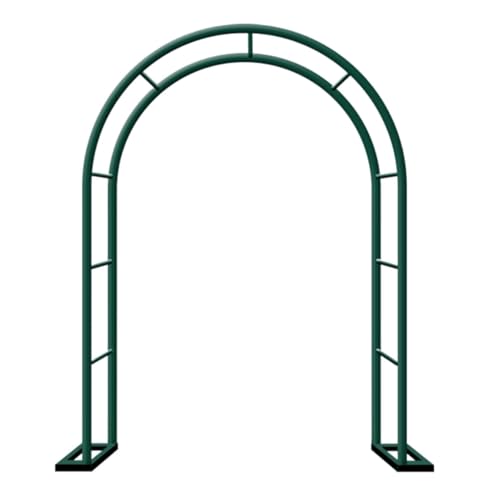Arco de jardín de metal para rosas trepadoras, enrejado de boda, 80350 cm de ancho, pérgola verde para patios, ventanas y jardines (280 x 220 cm)