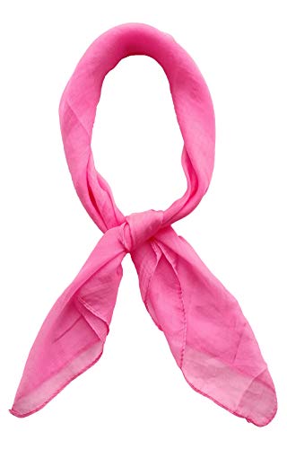 Topmode - Foulard quadrato, 70 cm, tinta unita, da...