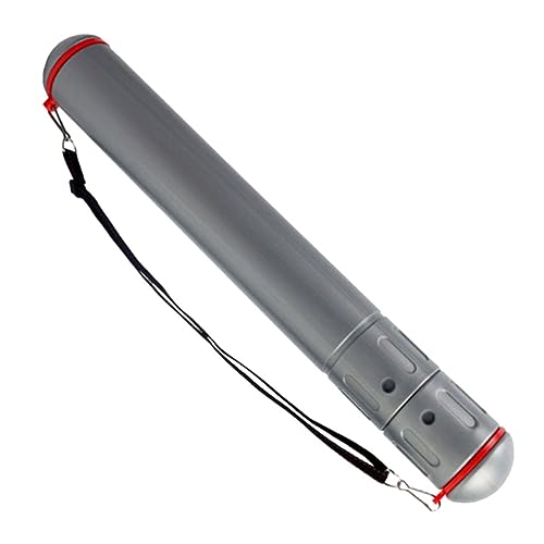 Operitacx Telescopic Storage Tube for Drawing and Posters Lightweight Durable Plastic Container and Shoulder Strap Moisture and Drop Design for Artists and Random Color