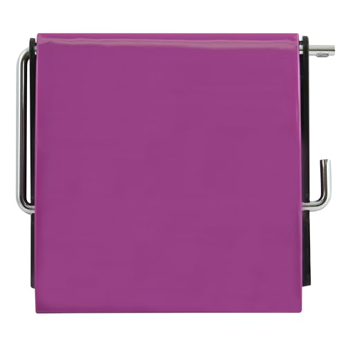 MSV Porte Rouleau Papier WC Mural PS & Acier chromé Violet