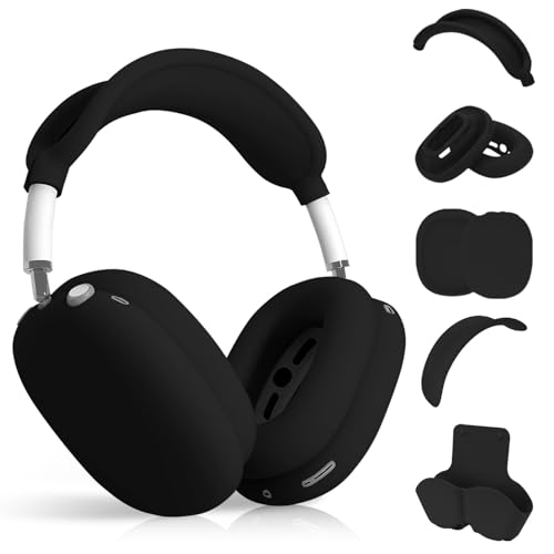 Max 2 �Ή��C���[�J�b�v �J�o�[ +�w�b�h�J�o �N�b�V����+ �ی�P�[�X+�C���z�����[�|�[�`+�w�b�h�o���h�ی�J�o�[�yHUKWIMO�z ���R��h�~ �򉻖h�~ �h�o �����h�~ ���h�~ ���􂢉\ ��� �􂦂� �[�t�� 5�Z�b�g [�u���b�N ��]