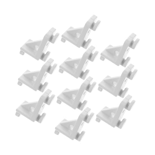 iplusmile 10個 冷凍庫用棚クリップ 耐久性のある冷蔵庫パーツ ザードア固定用 ザー収納効率化 簡単取り付け可能