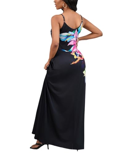 Image of SheKiss 2026 Women's Casual Summer Floral Long Maxi Dresses Floor Length Sleeveless Plus Size Sundresses