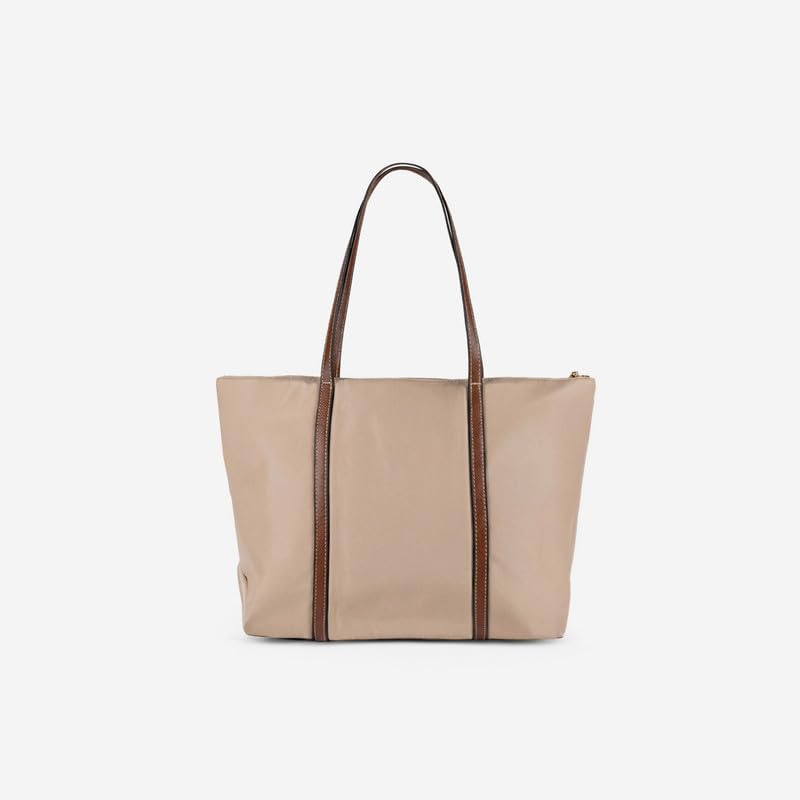 Image of Accessorize London Women's Cream Sutton Nylon Tote