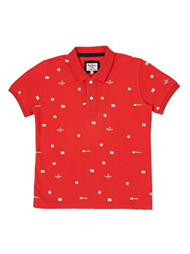 Image of Pepe Jeans Boy's Boomer Branding Printed Polo