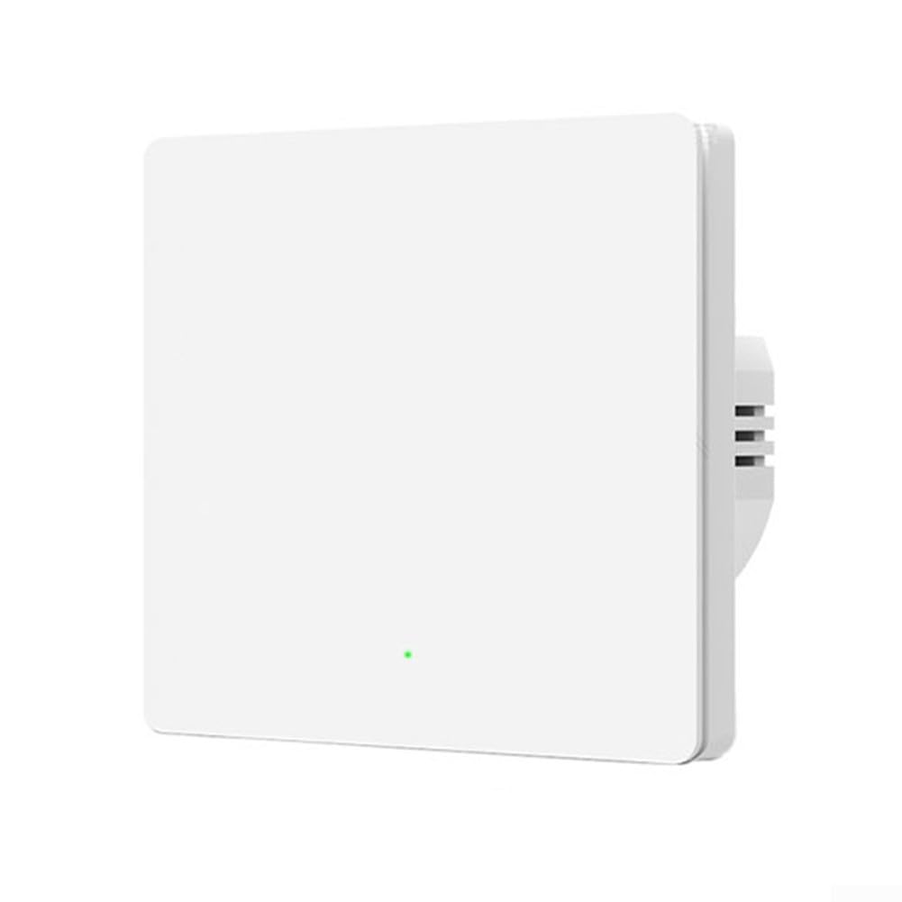 Interruptor de luz de pared inteligente Tuya, para conectividad Zigbee, no necesita cable neutro, funciona sin problemas con Alexa y Google Home (1 vía)
