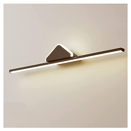 Miroir avant LED noir pour salle de bains étanche post-moderne
