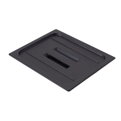 Cambro Food Pan Cover with Handle Half-Size Camwear Pans, Black
