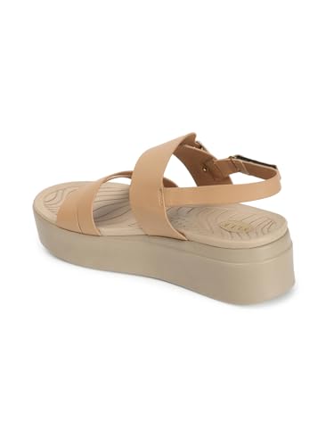 Image of ELLE Women's Multi-Strap Platform Sling back Sandals