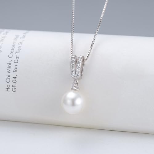 Colliers 925 pour femmes, collier de perles blanches pour un cadeau mémorable - 5