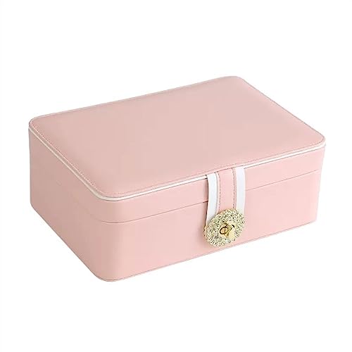 HZHXIFUFA Organizador de Joyas Europeo Simple Multifuncional Joyero de Gran Capacidad Joyero Collar Pendiente Anillo Caja de Almacenamiento de Joyas de Mano Organizador de Joyas Pequeño