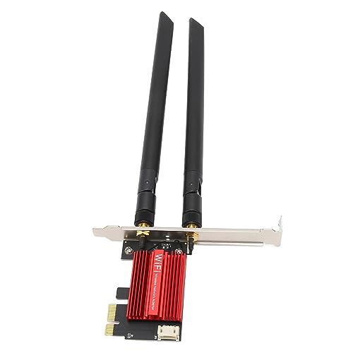 CCYLEZ PCIe Network Card 300Mbps 2.4GHz 867Mbps 5GHz Dual Antenna BT4.2 Desktop PCIe WiFi Adapter Card for Win 7 8 10 11 System