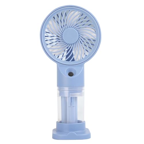 KACCDE Ventilador portátil de mano de 3 velocidades ajustable por USB, recargable, funciona con pilas, ventilador de escritorio para viajes, oficina y exteriores