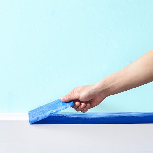 Image of Amazon Basics Blue Painters Tape, Protects Surfaces, Removes Easily, No Residue, 1.88 inch x 60-Yard, 6 Rolls
