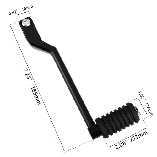 Image of Toe Shift Pegs,Front Shift Lever w /Shift pegs for Harley 88-later Touring | for 1986-2017 Harley FL Softail and 2008-later Trike Models Black