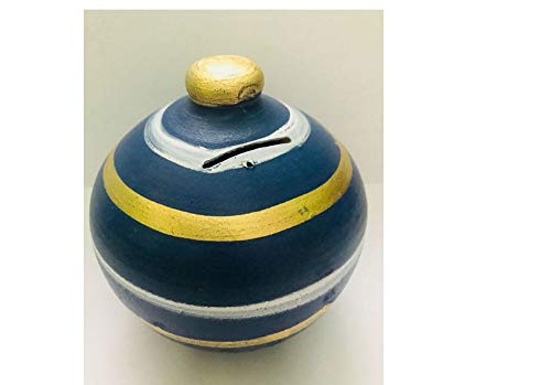 Best Buy Store Mitti Ki Gullak/Clay Gullak Large Coin Bank (Gift For Kids) Coin Bank (Multi Color 1), Classic