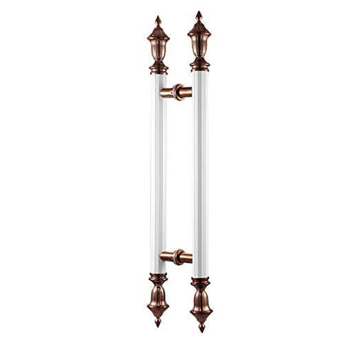 Poignée de porte double face pour entrée en verre de magasin et grand bureau 80cm