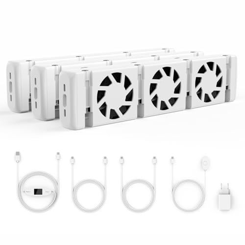 YEEFON Heizkörper Ventilator, 3 Stück Heizkörperventilatoren für Heizungen, Energieeffizienter Heizungsventilator, Heizungsventilator zur Erhöhung der Heizeffizienz, Sparen Energie Heizkosten