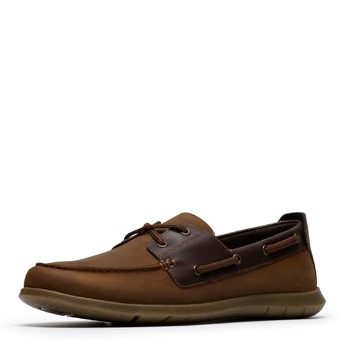 Clarks Flexway 2 Eye pour homme : soulier chic en cuir pleine fleur aux finitions soignées