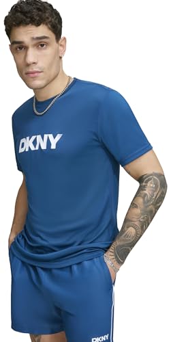 Image of DKNY Men's Short Sleeve Quick Dry 40+ Protection UPF Active Top