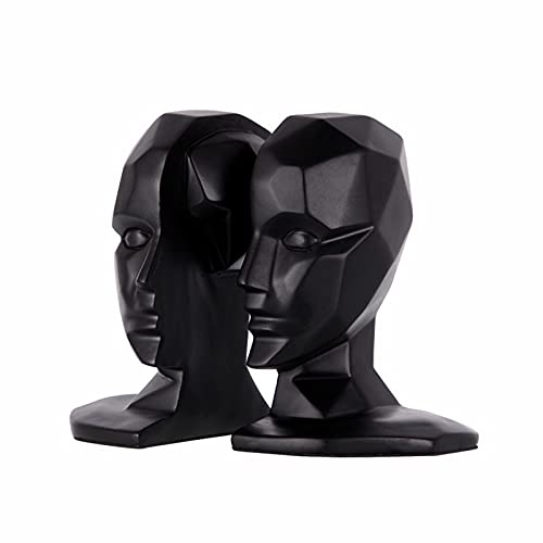 WSKLINFT Serre-Livres Créatif Cerveau Serre-Livres Décoration Serre-Livres Étagère Salon Meuble TV Chambre Hôtel Café Librairie Décoration De Bureau (Color : Black)