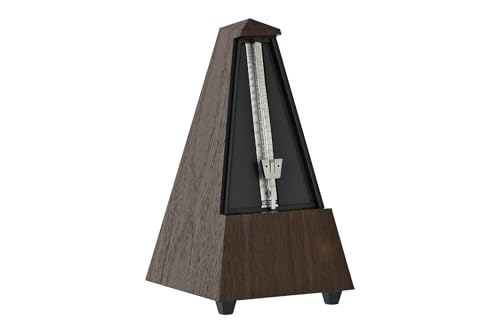 Wittner 903332 Plastic Casing Metronome with Bell, Walnut Grain