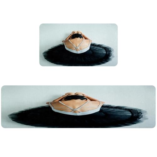 Tapete de cocina de 2 piezas lavable con alfombra antideslizante para cuarto de lavado VAPOKF 2