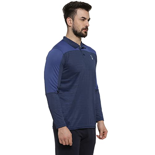 Image of CAHOOT Men's Solid Grey Dri Fit Full Sleeve Activewear T Shirt Regular Fit for Casual Wear