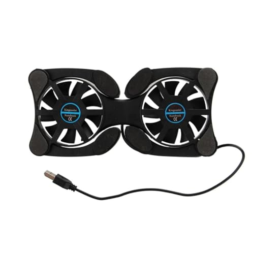 Base refrigerante plegable para laptop con doble ventilador miniatura 1
